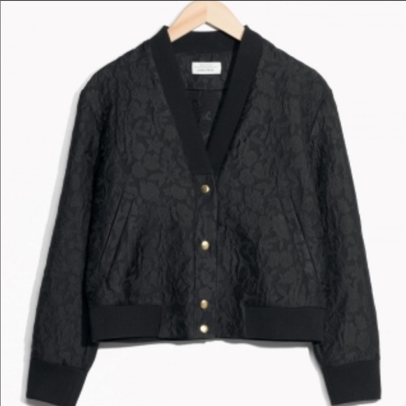 &Other Stories Jacquard Bomber jacket - Picture 2 of 5